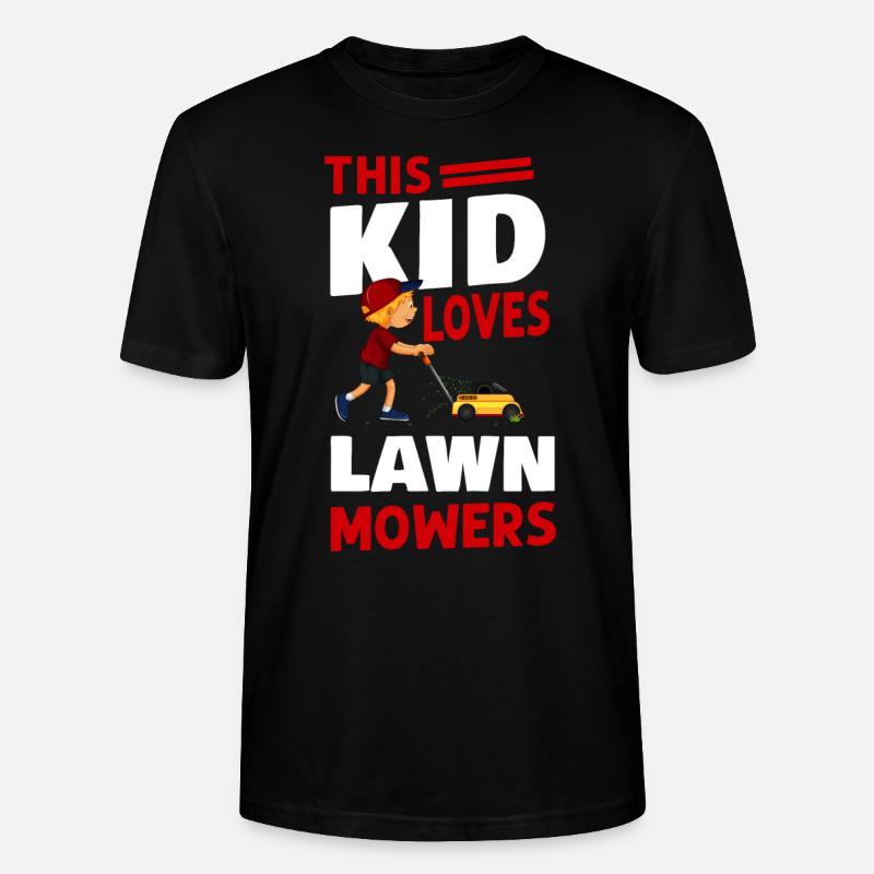 Lawn Mower Mowing Dad Father - Stanley/Stella Unisex Bio-T-Shirt CRAFTER - Schwarz