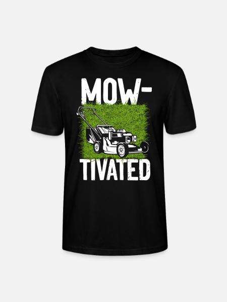 Lawn Mower Mowing Dad Father - Stanley/Stella CRAFTER Unisex Organic T-Shirt - black