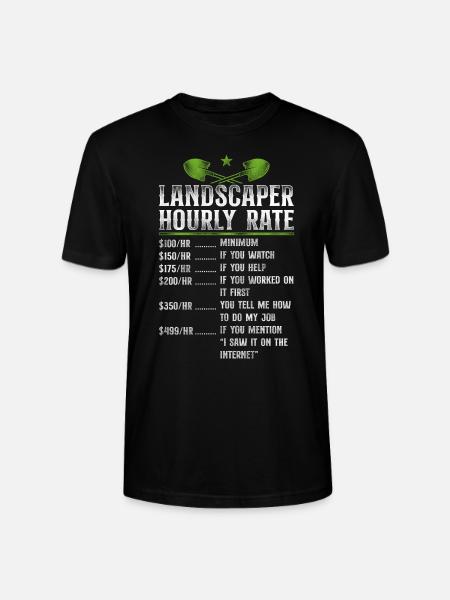 Landscaper Landscaping Landscape - Stanley/Stella CRAFTER Unisex Organic T-Shirt - black
