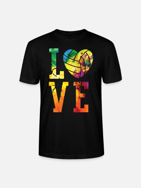 Aquarelle de l’équipe de volley-ball - T-shirt bio CRAFTER Stanley Stella Unisexe - noir