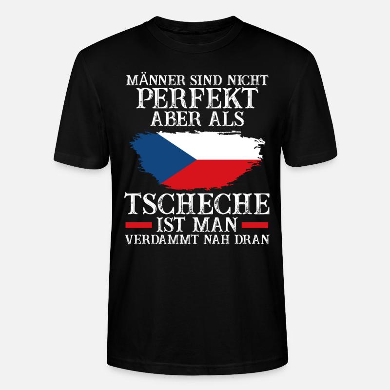 Tschechien Tscheche Tschechisches - Stanley/Stella Unisex Bio-T-Shirt CRAFTER - Schwarz