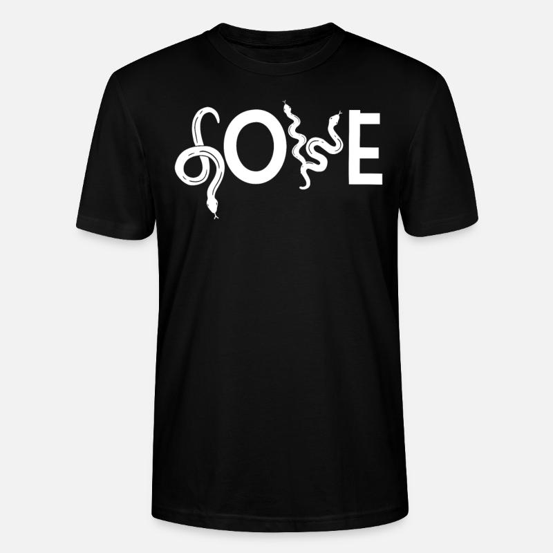 Serpent Serpent Amour - T-shirt bio CRAFTER Stanley Stella Unisexe - noir