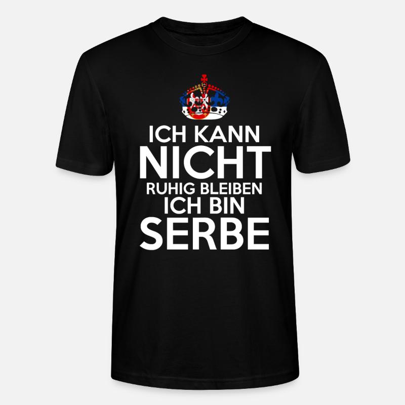 Serbien Serbe Serbisches - Stanley/Stella Unisex Bio-T-Shirt CRAFTER - Schwarz