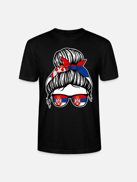 Serbe Serbe Serbie - T-shirt bio CRAFTER Stanley Stella Unisexe - noir