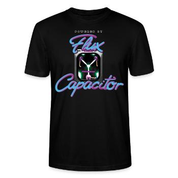 Back To The Future Flux Capacitor - Stanley/Stella CRAFTER Unisex Organic T-Shirt - black - Front - Alina (178cm) & Michal (187cm)
