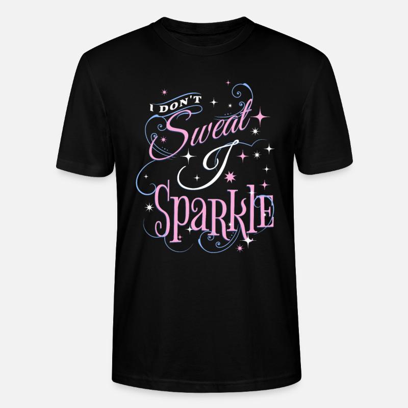 ICH SCHWITZE NICHT, ICH FUNKLE - Stanley/Stella Unisex Bio-T-Shirt CRAFTER - Schwarz