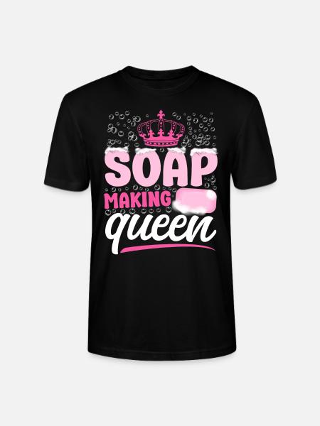 Soap Making Crafting Crown Queen - Stanley/Stella CRAFTER Unisex Organic T-Shirt - black