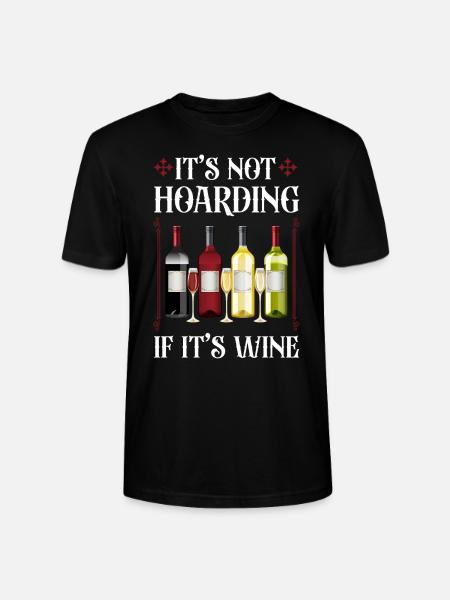 Sommelier Wine Drinking Tasting - Stanley/Stella CRAFTER Unisex Organic T-Shirt - black
