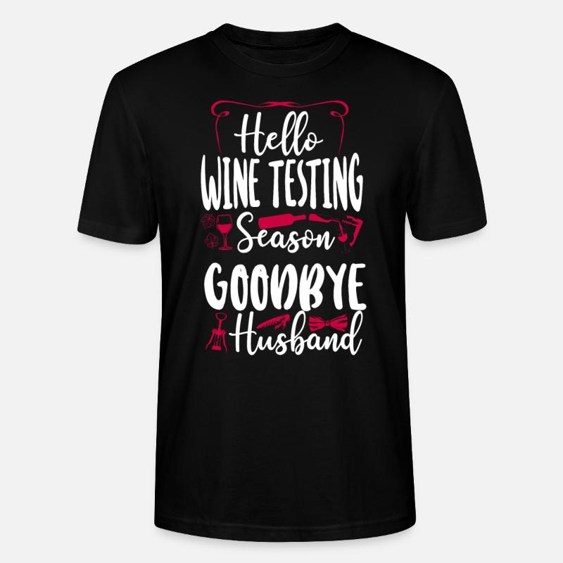 Sommelier Wine Drinking Tasting - Stanley/Stella Unisex Bio-T-Shirt CRAFTER - Schwarz
