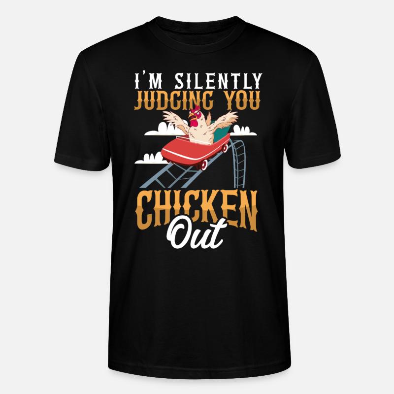 Roller Coaster I'm Silently - Stanley/Stella Unisex Bio-T-Shirt CRAFTER - Schwarz