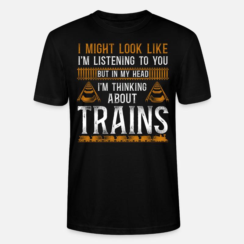 Steam Train Driver Trainspotting - Stanley/Stella Unisex Bio-T-Shirt CRAFTER - Schwarz