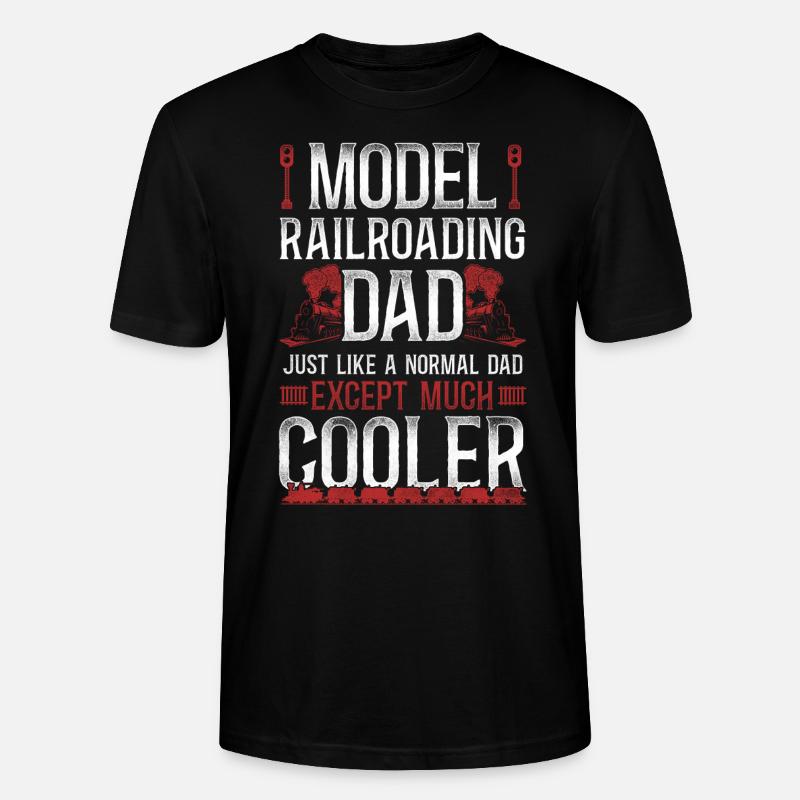 Steam Train Driver Trainspotting - Stanley/Stella Unisex Bio-T-Shirt CRAFTER - Schwarz