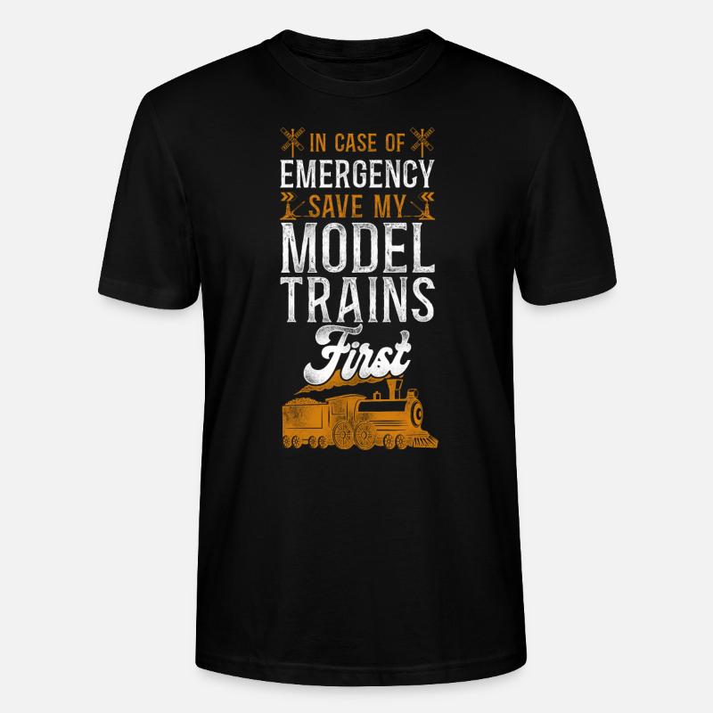 Steam Train Driver Trainspotting - Stanley/Stella Unisex Bio-T-Shirt CRAFTER - Schwarz