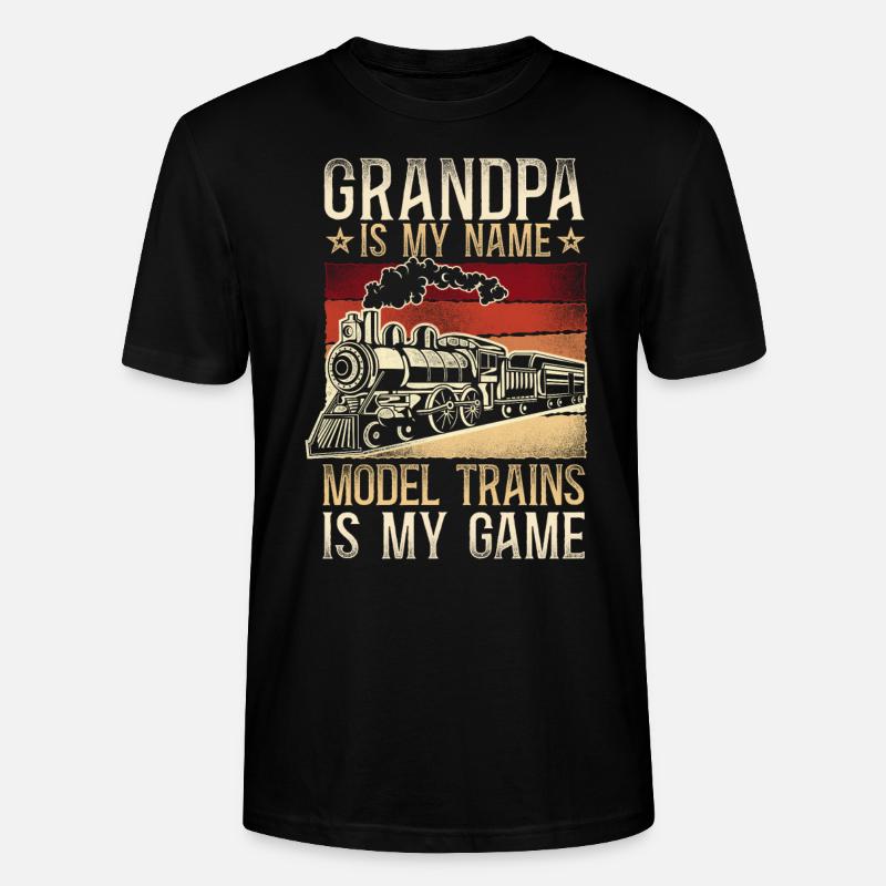 Steam Train Driver Trainspotting - Stanley/Stella Unisex Bio-T-Shirt CRAFTER - Schwarz