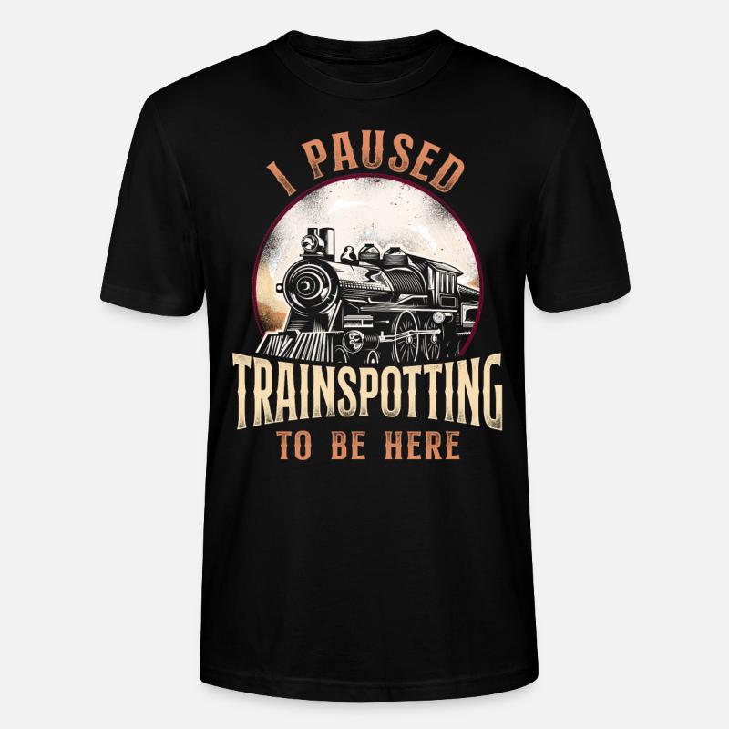 Steam Train Driver Trainspotting - Stanley/Stella Unisex Bio-T-Shirt CRAFTER - Schwarz