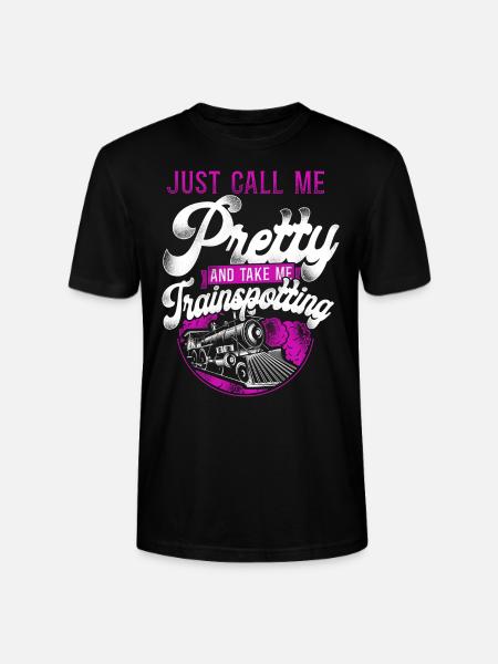 Steam Train Driver Trainspotting - Stanley/Stella CRAFTER Unisex Organic T-Shirt - black