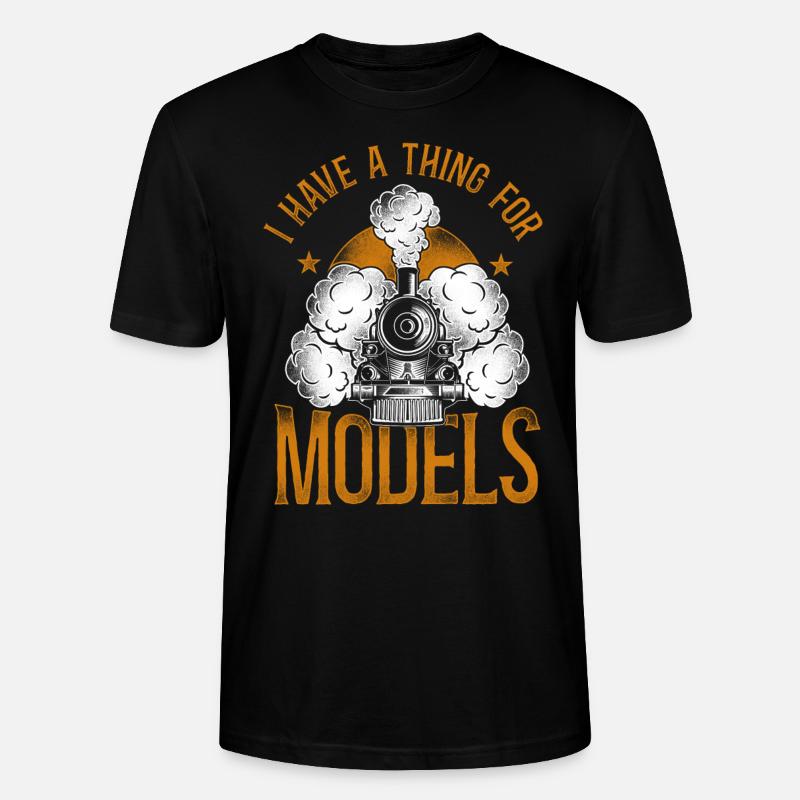 Steam Train Driver Trainspotting - Stanley/Stella Unisex Bio-T-Shirt CRAFTER - Schwarz