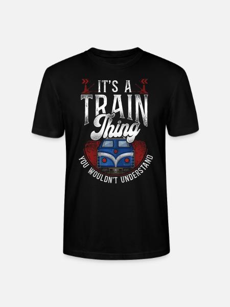 Freight Diesel Train Driver - Stanley/Stella CRAFTER Unisex Organic T-Shirt - black