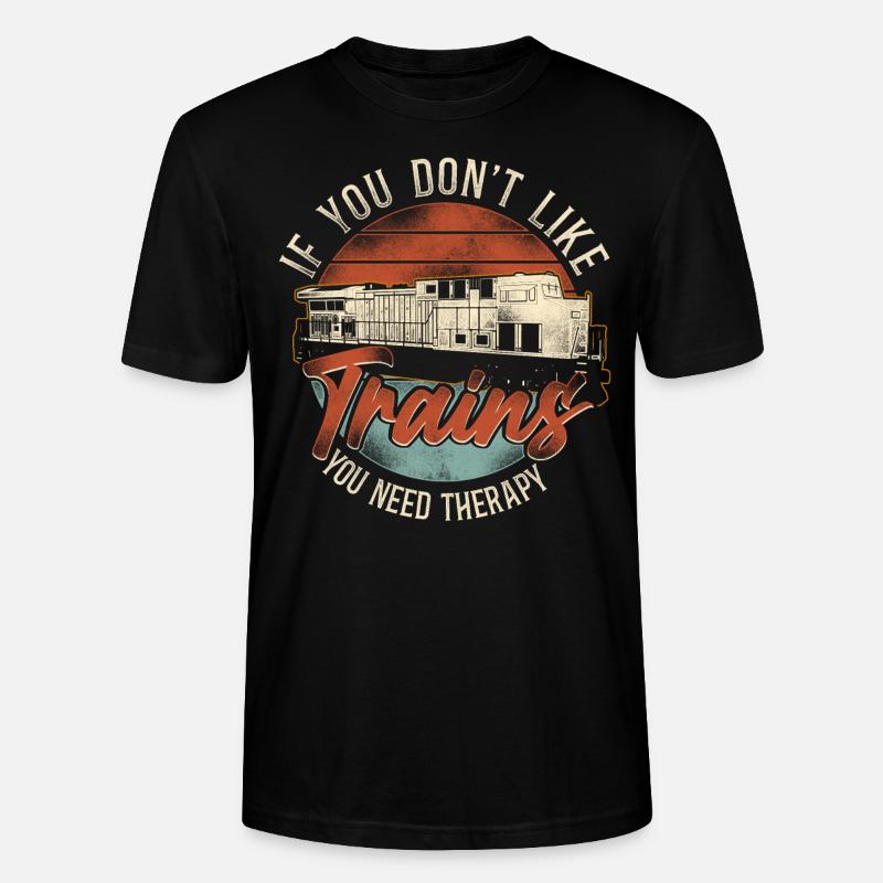Freight Diesel Train Driver - Stanley/Stella CRAFTER Unisex Organic T-Shirt - black