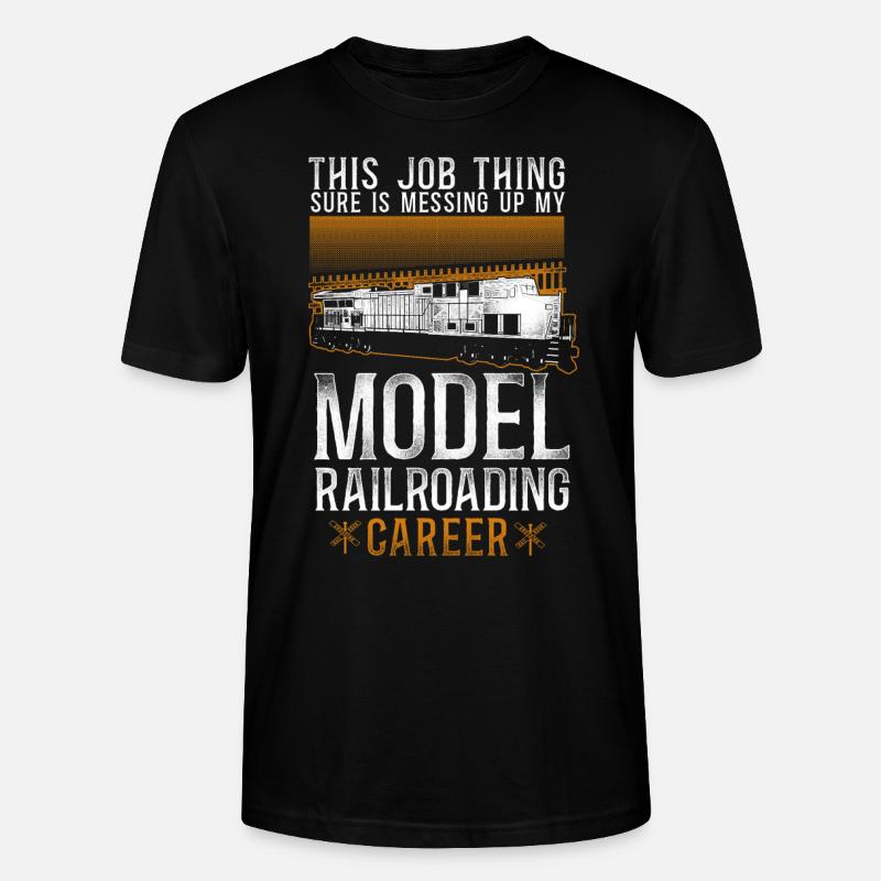 Freight Diesel Train Driver - Stanley/Stella Unisex Bio-T-Shirt CRAFTER - Schwarz