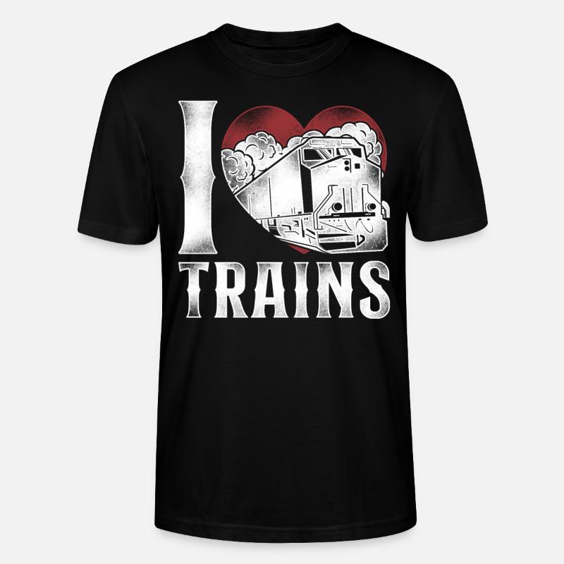 Freight Diesel Train Driver - Stanley/Stella Unisex Bio-T-Shirt CRAFTER - Schwarz