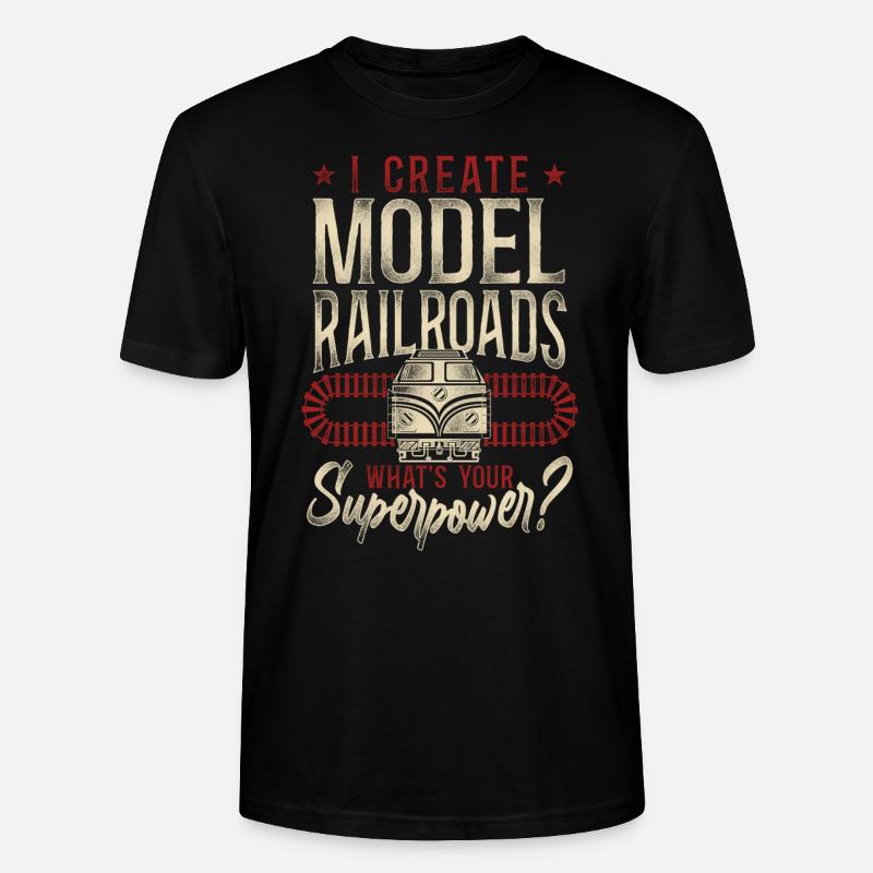 Freight Diesel Train Driver - Stanley/Stella Unisex Bio-T-Shirt CRAFTER - Schwarz