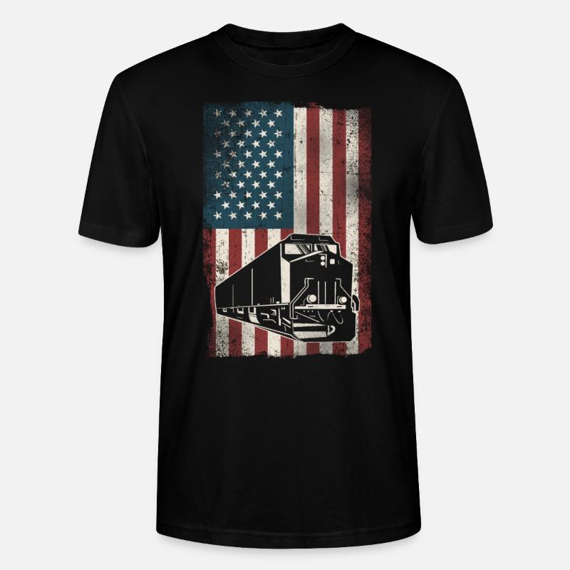 Freight Diesel Train Driver - Stanley/Stella Unisex Bio-T-Shirt CRAFTER - Schwarz