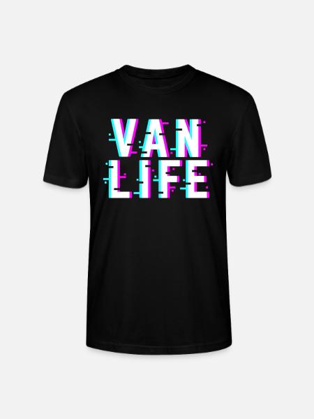 Van Life Camper Van - Stanley/Stella CRAFTER Unisex Organic T-Shirt - black