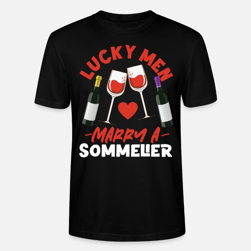 Sommelier Wine Drinking Tasting - Stanley/Stella Unisex Bio-T-Shirt CRAFTER - Schwarz