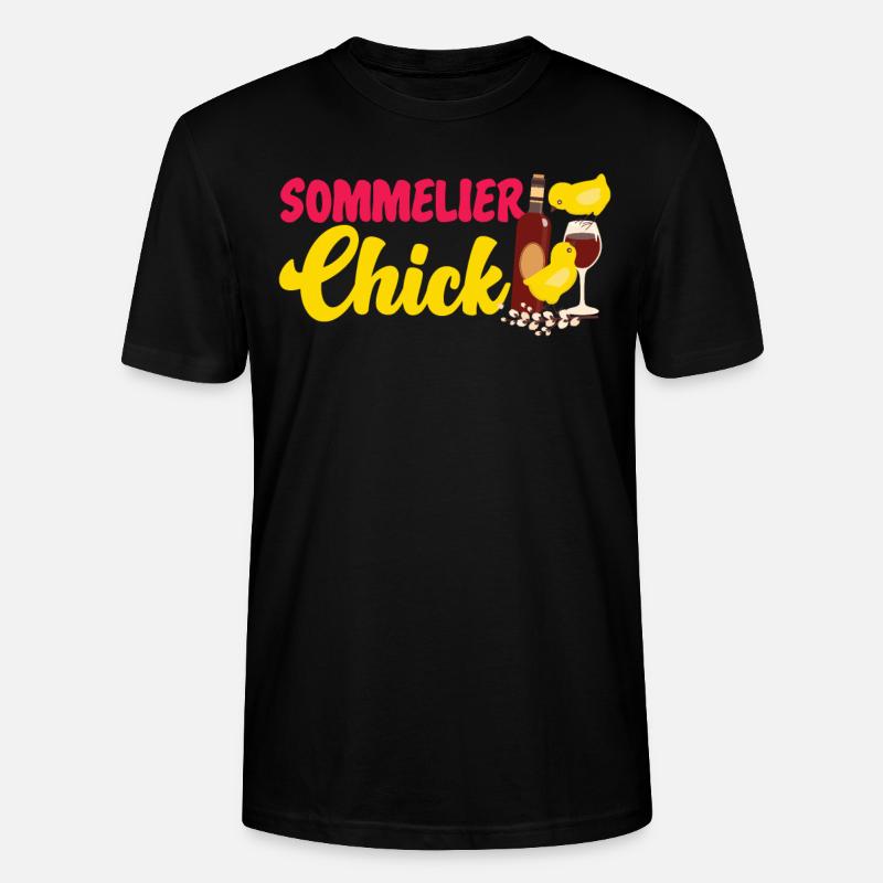 Sommelier Wine Drinking Tasting - Stanley/Stella Unisex Bio-T-Shirt CRAFTER - Schwarz