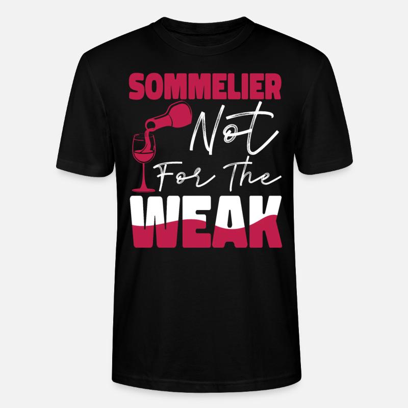 Sommelier Wine Drinking Tasting - Stanley/Stella Unisex Bio-T-Shirt CRAFTER - Schwarz