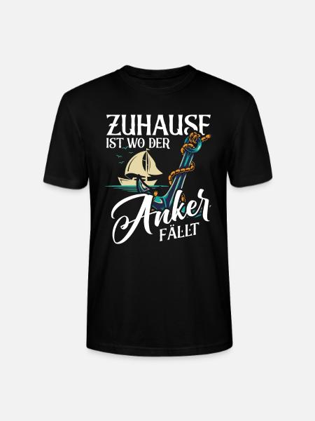 Segler Segelschiff Segelboot - Stanley/Stella Unisex Bio-T-Shirt CRAFTER - Schwarz