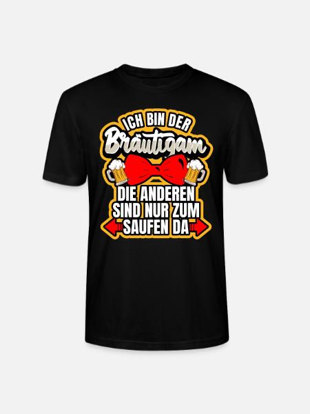 Ich bin der Bräutigam Junggessellenabschied - Stanley/Stella Unisex Bio-T-Shirt CRAFTER - Schwarz