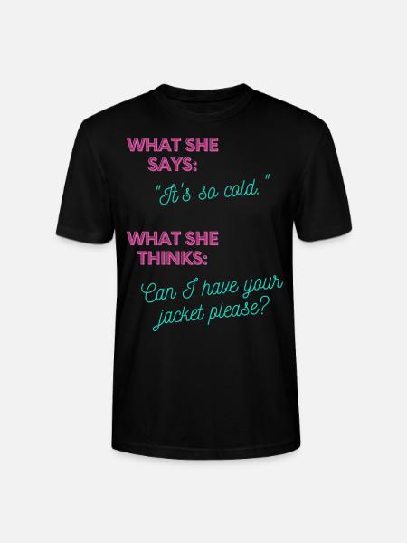 Can I have your jacket? - Stanley/Stella CRAFTER Unisex Organic T-Shirt - black