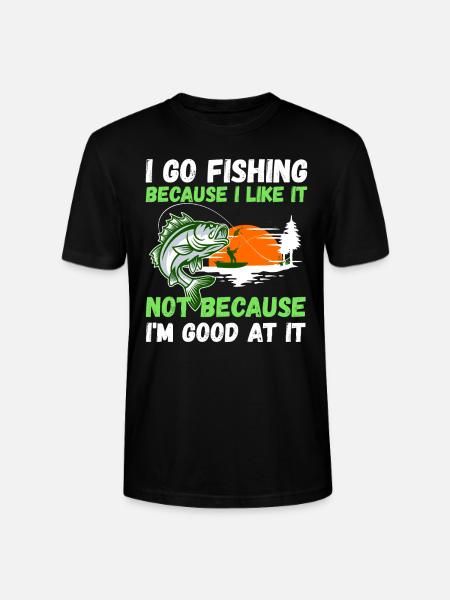Angler Hobby Angler Fischer - Stanley/Stella CRAFTER Unisex Organic T-Shirt - black