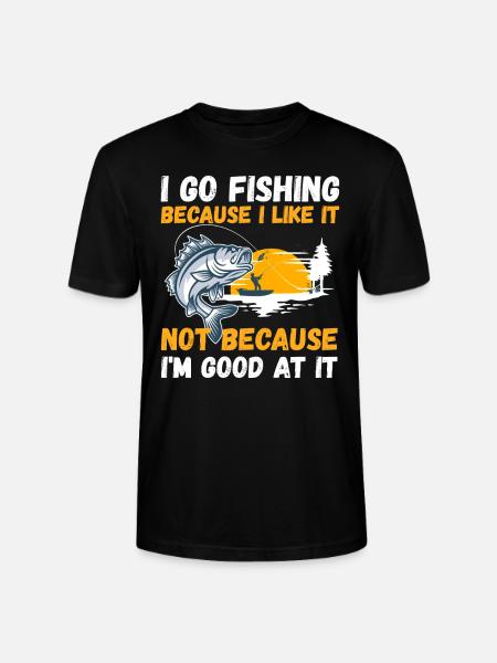 Angler Hobby Angler Fischer - Stanley/Stella CRAFTER Unisex Organic T-Shirt - black