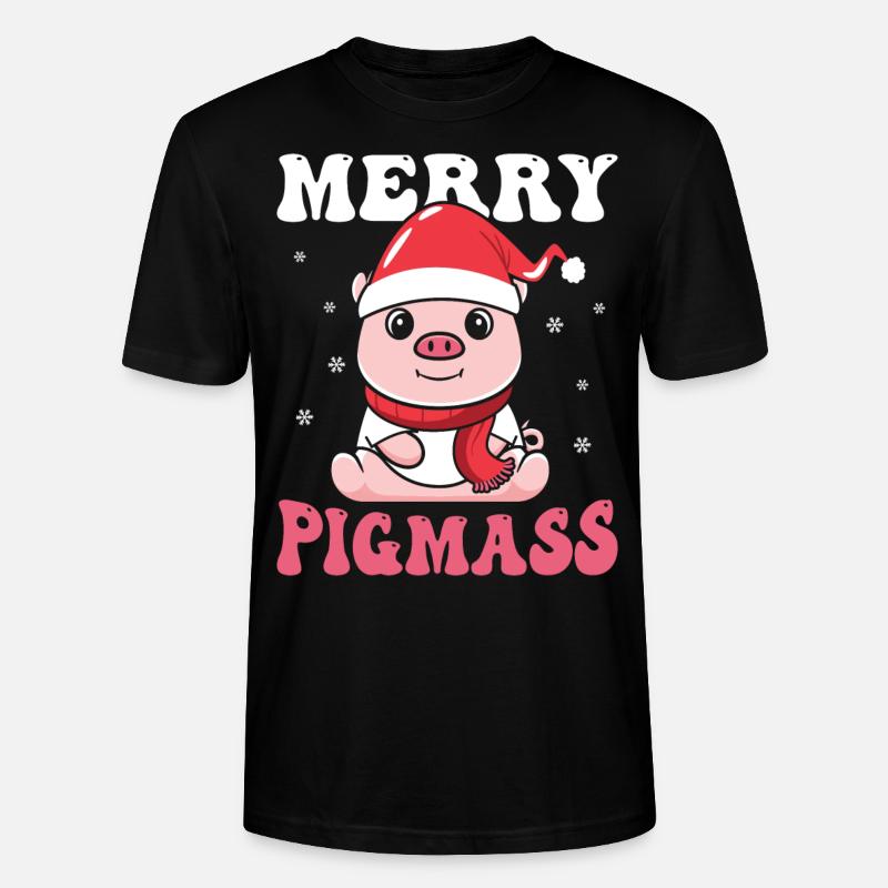 Joyeux cochons - T-shirt bio CRAFTER Stanley Stella Unisexe - noir