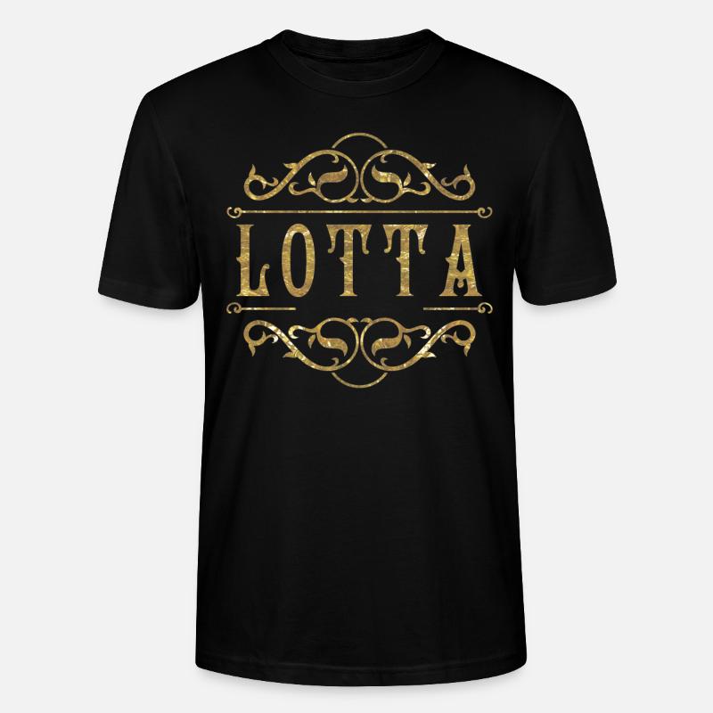 Lotta or - T-shirt bio CRAFTER Stanley Stella Unisexe - noir