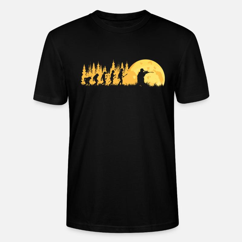 Hunter Evolution Hunting - T-shirt bio CRAFTER Stanley Stella Unisexe - noir