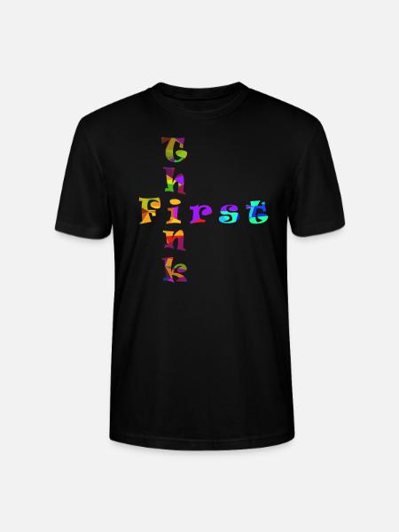 Think First - Stanley/Stella CRAFTER Unisex Organic T-Shirt - black