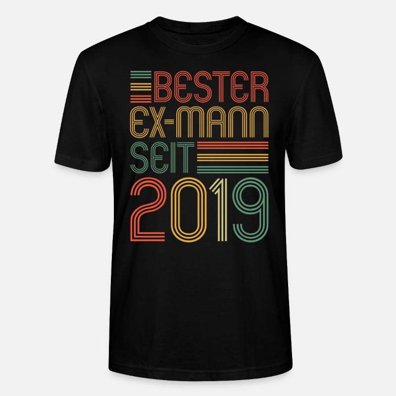 Weltbester Ex-Mann seit 2019 Scheidungs - Stanley/Stella Unisex Bio-T-Shirt CRAFTER - Schwarz