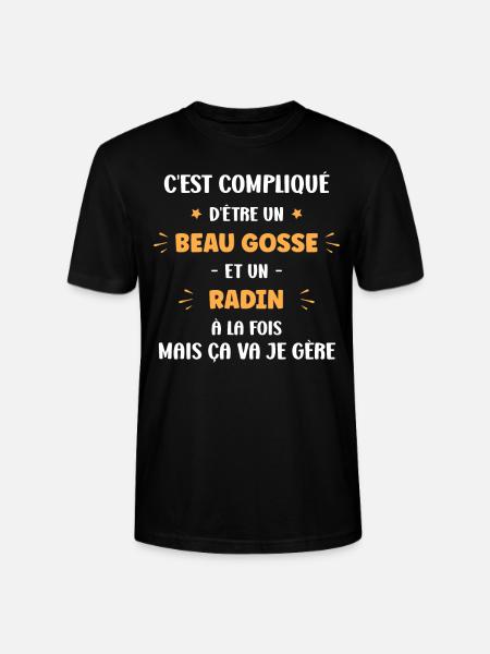 Radin - T-shirt bio CRAFTER Stanley Stella Unisexe - noir