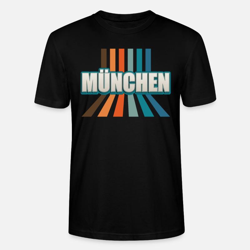 Münchnerin Münchner München - Stanley/Stella Unisex Bio-T-Shirt CRAFTER - Schwarz
