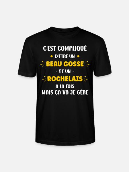 Rochelais - T-shirt bio CRAFTER Stanley Stella Unisexe - noir