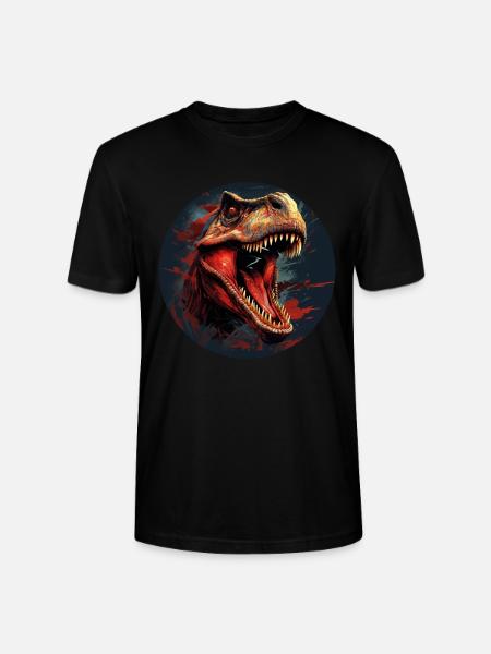 Dinosaurier Dinosaurs Design - Stanley/Stella Unisex Bio-T-Shirt CRAFTER - Schwarz