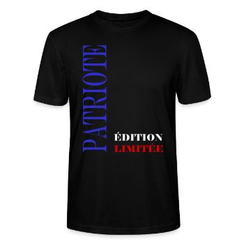 Parfait patriote - T-shirt bio CRAFTER Stanley Stella Unisexe - noir - Devant - Alina (178cm) & Michal (187cm)