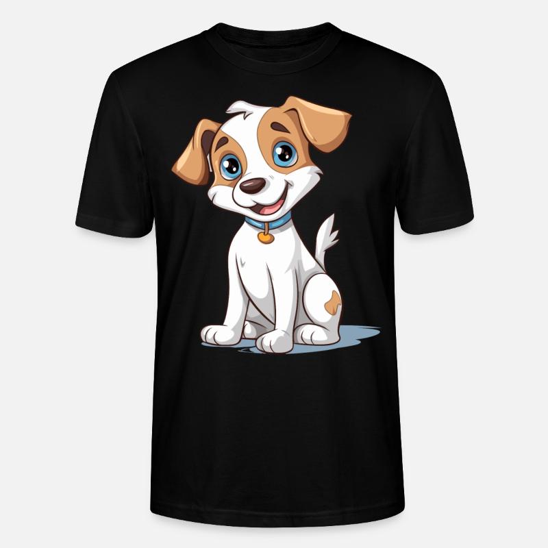 Conception de chien mignon pour les propriétaires de chiens - T-shirt bio CRAFTER Stanley Stella Unisexe - noir