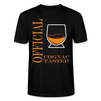 cognac taster - T-shirt bio CRAFTER Stanley Stella Unisexe - noir - Devant - Alina (178cm) & Michal (187cm)