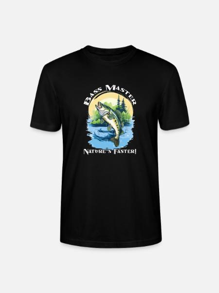 Barsch fischen fisch angeln - Stanley/Stella Unisex Bio-T-Shirt CRAFTER - Schwarz