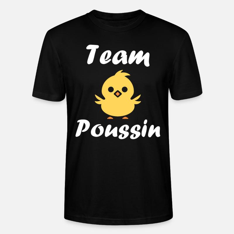 Team poussin - T-shirt bio CRAFTER Stanley Stella Unisexe - noir